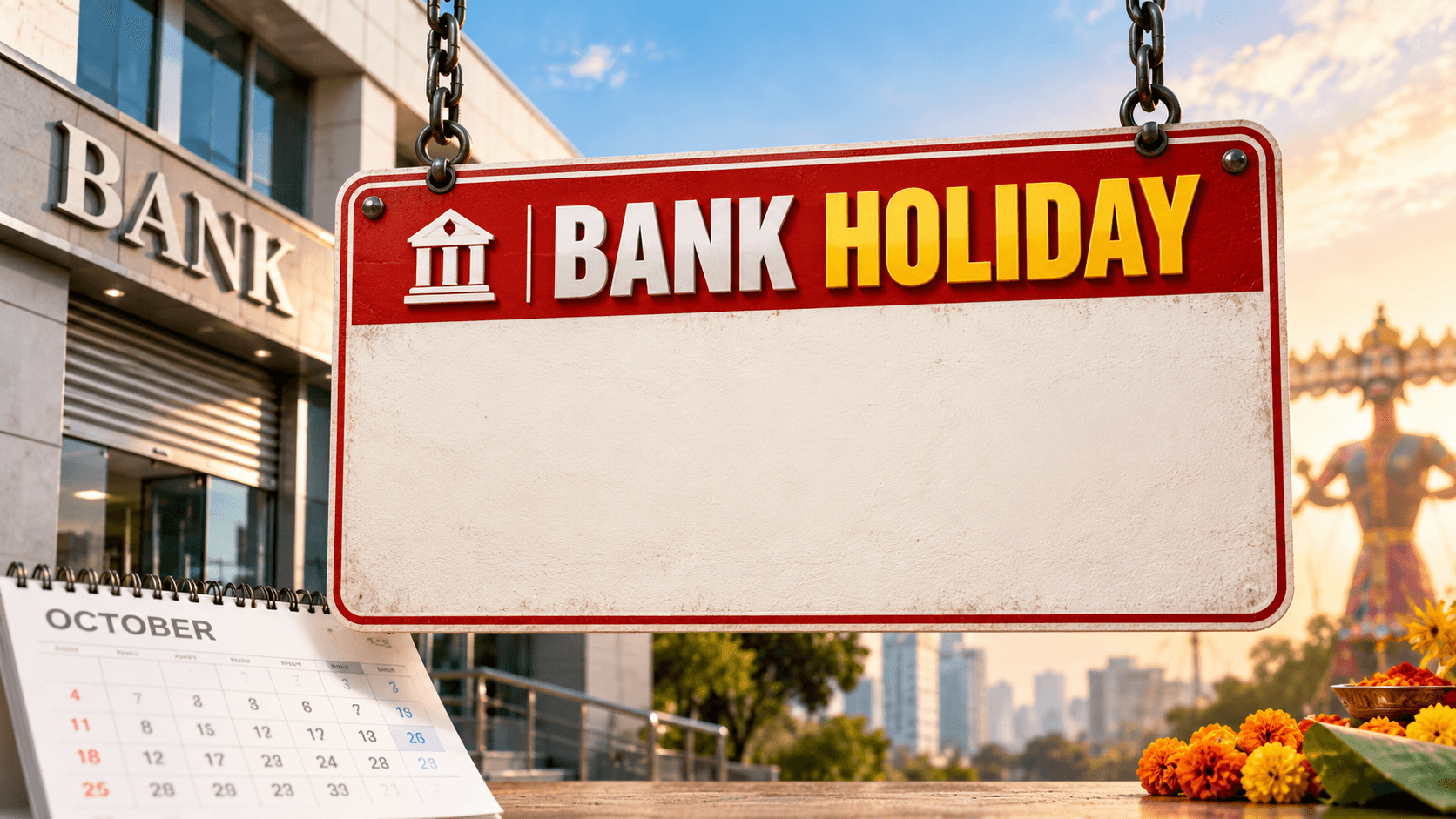 BANK HOLIDAY: દશેરા પર 19 કે 20 ઓક્ટોબરે બેન્ક બંધ રહેશે? જાણો કયા દિવસે ક્યાં રહેશે રજા